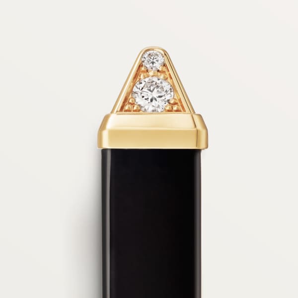 Les Berlingots de Cartier ring Yellow gold, onyx, diamond