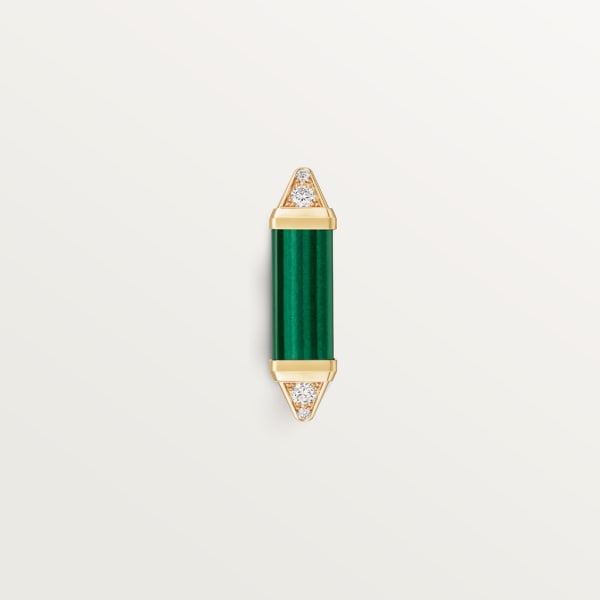 Les Berlingots de Cartier ring Yellow gold, malachite, diamond