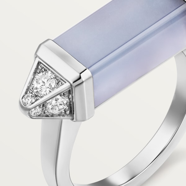 Les Berlingots de Cartier ring White gold, blue chalcedony, diamond