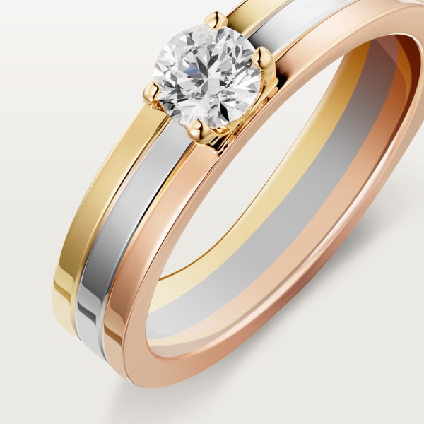 Vendôme Louis Cartier Solitaire White gold, yellow gold, rose gold, diamond