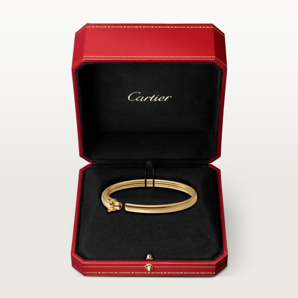 Panthère de Cartier bracelet Yellow gold, onyx, tsavorite garnets