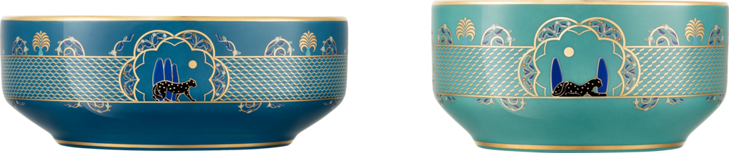 Set of two Panthère de Cartier bowlsPorcelain