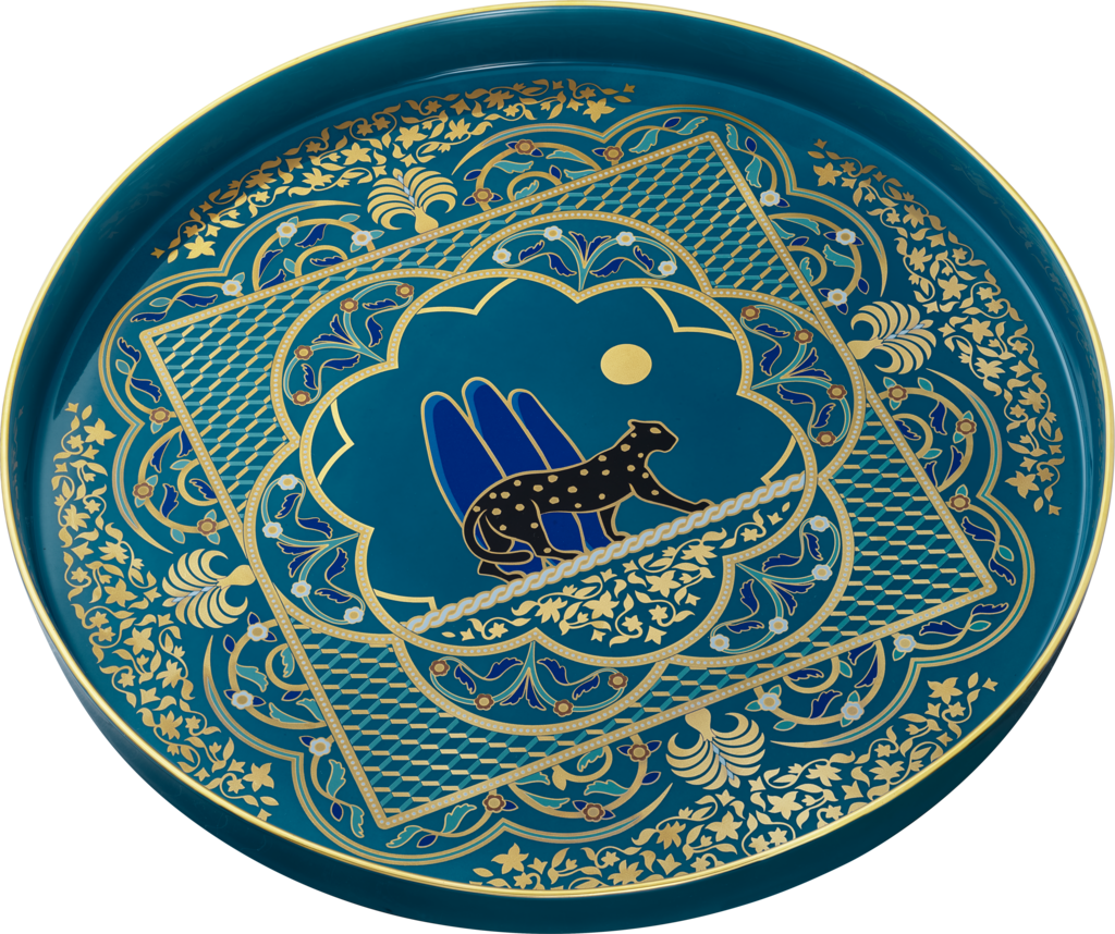 Panthère de Cartier tray, extra-large modelPorcelain