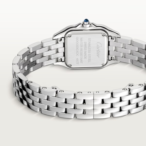 Panthère de Cartier watch Small model, quartz movement, steel