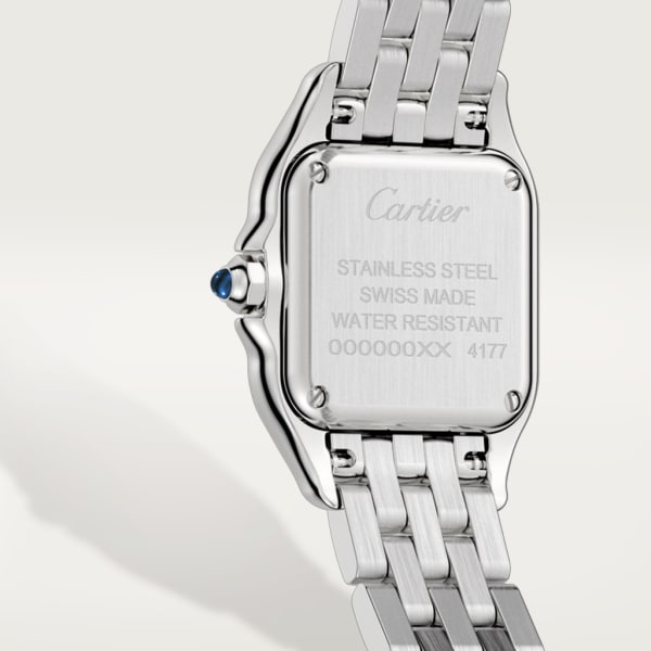 Panthère de Cartier watch Small model, quartz movement, steel