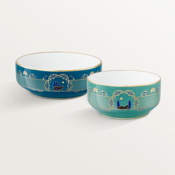 Set of two Panthère de Cartier bowls Porcelain