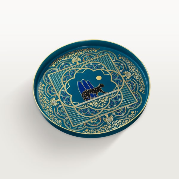 Panthère de Cartier tray, extra-large model Porcelain