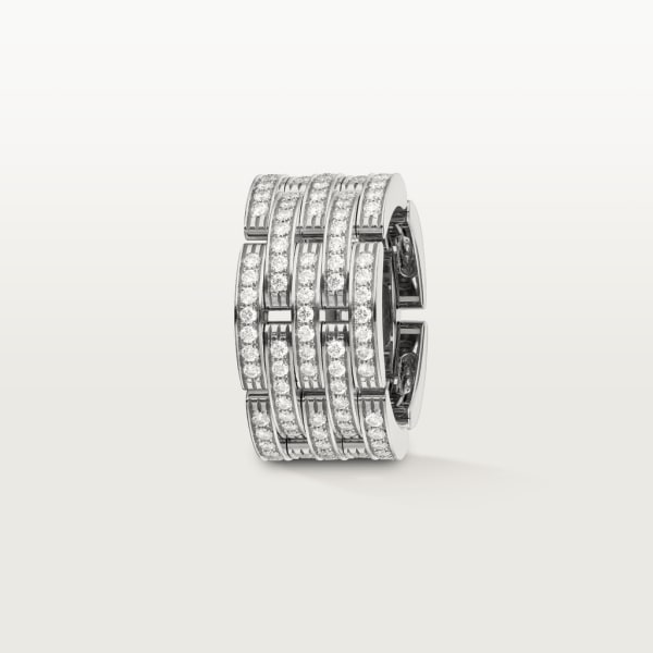 Maillon Panthère ring White gold, diamonds