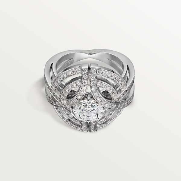 Galanterie de Cartier ring White gold, diamonds