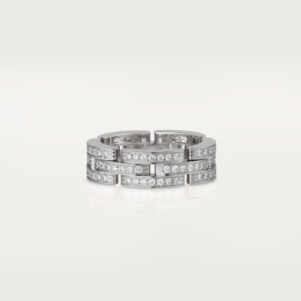 Maillon Panthère ring White gold, diamonds