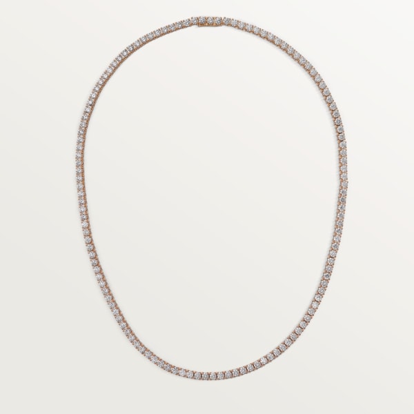 Essential Lines necklace Rose gold, diamonds