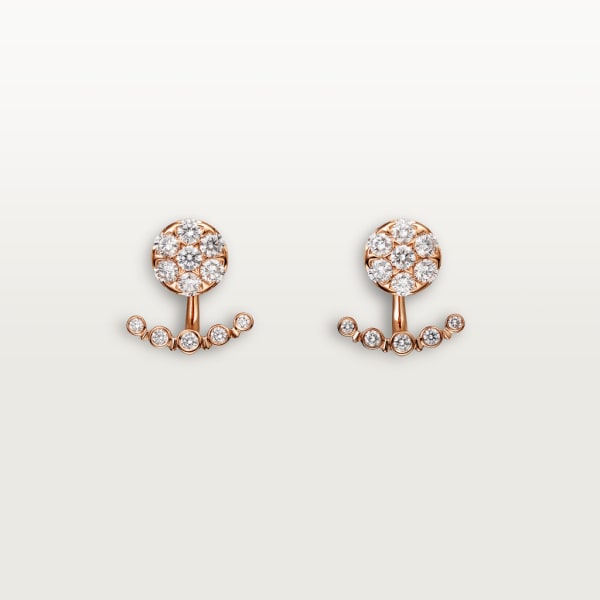 Etincelle de Cartier earrings Rose gold, diamonds