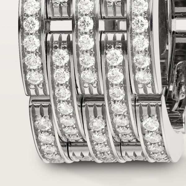 Maillon Panthère ring White gold, diamonds