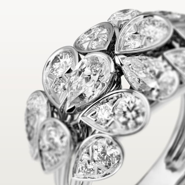 Pluie de Cartier ring White gold, diamonds