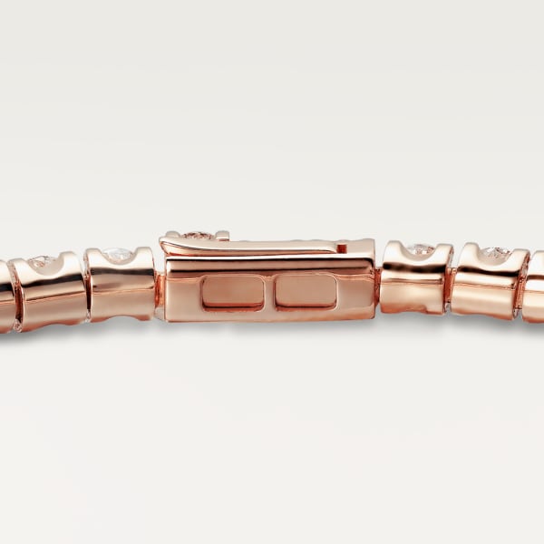 Essential Lines bracelet Rose gold, diamonds