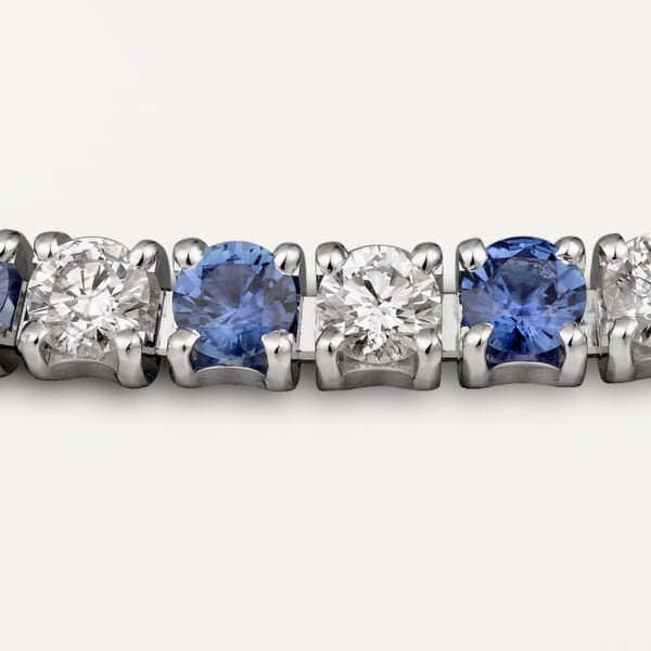 Essential Lines bracelet White gold, diamonds, sapphires