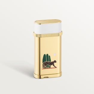 Panthère de Cartier lighter Lacquer, golden-finish metal