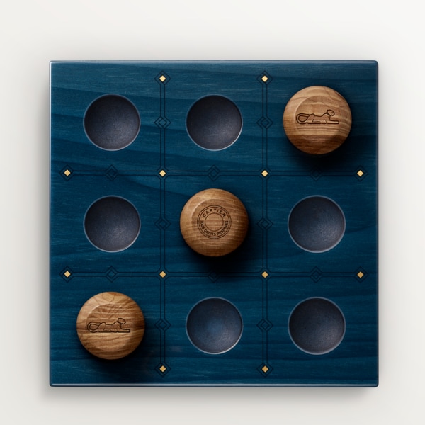 Diabolo de Cartier Tic Tac Toe Olive ash wood and lacquered wood