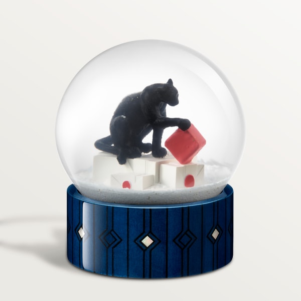 Diabolo de Cartier snow globe Glass, lacquered wood