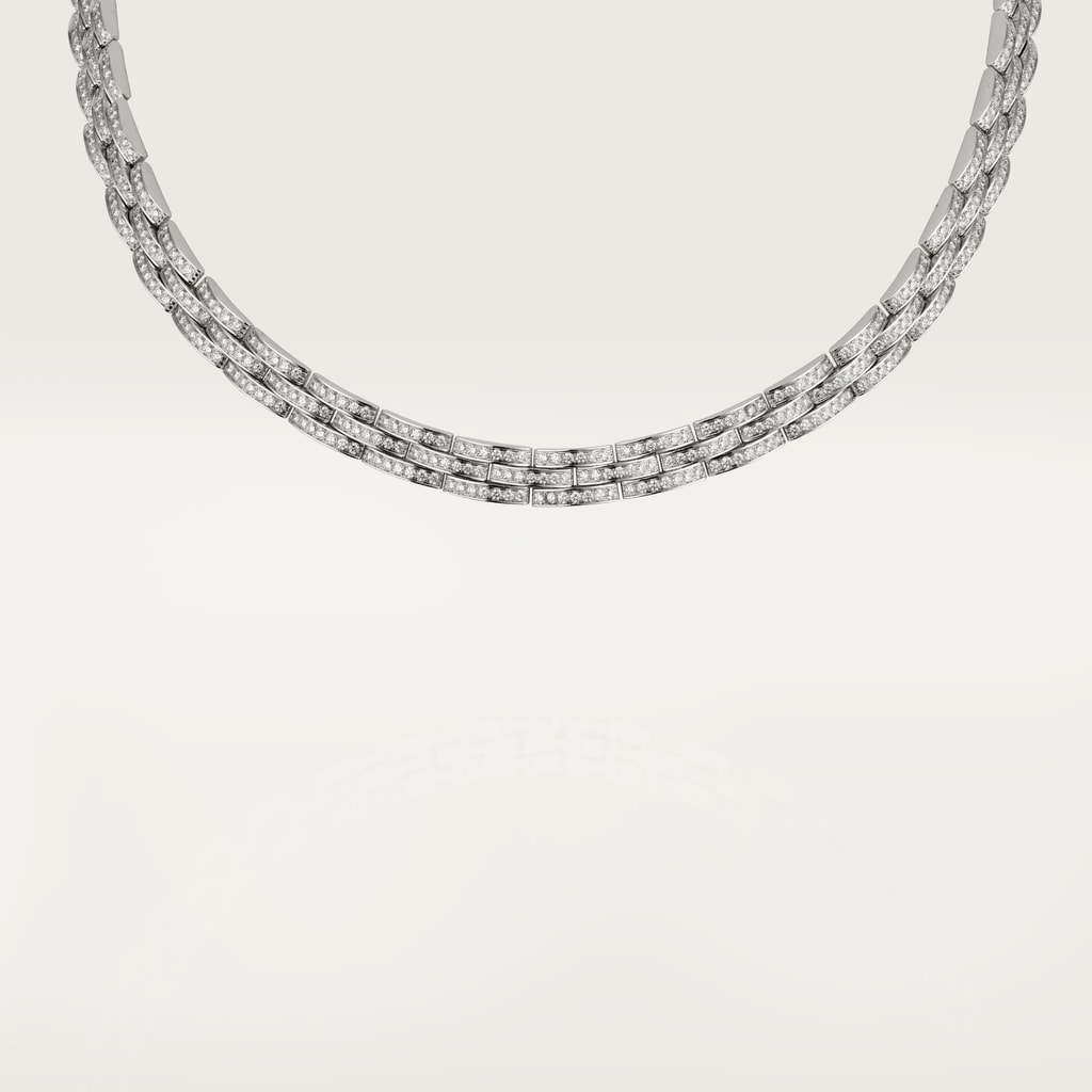 Maillon Panthère necklaceWhite gold, diamonds