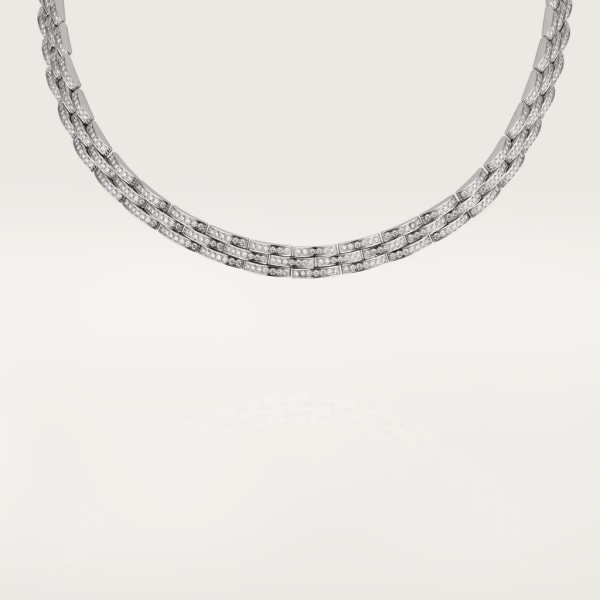 Maillon Panthère necklace White gold, diamonds