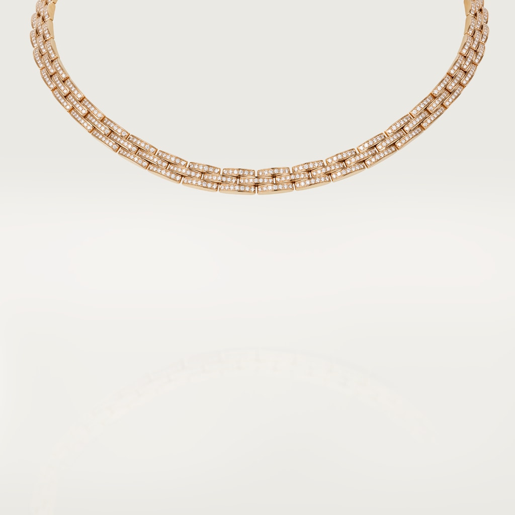 Maillon Panthère necklaceRose gold, diamonds