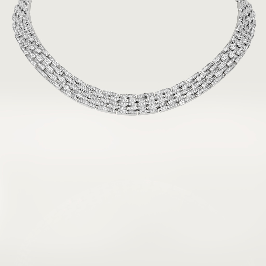 Maillon Panthère necklaceWhite gold, diamonds