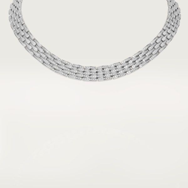 Maillon Panthère necklace White gold, diamonds