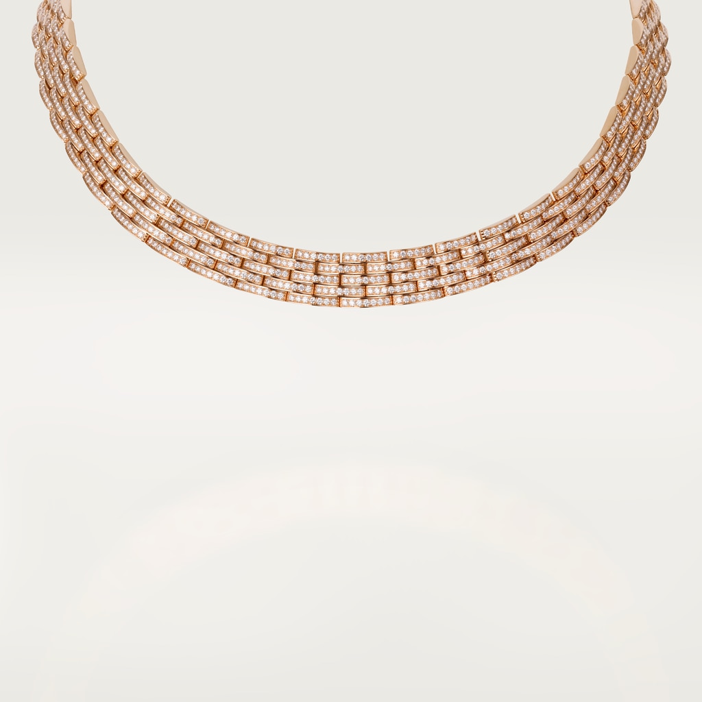 Maillon Panthère necklaceRose gold, diamonds