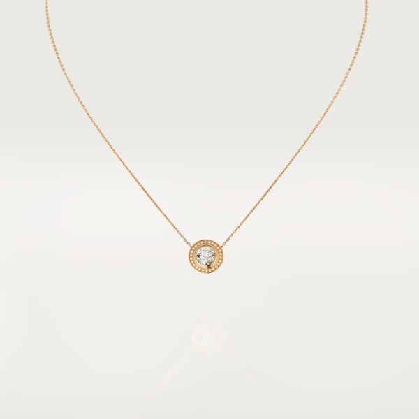 Cartier d'Amour necklace Rose gold, diamonds