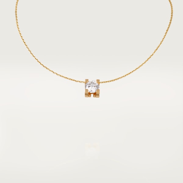 C de Cartier necklace Yellow gold, diamond