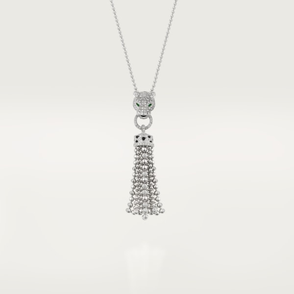 Panthère de Cartier necklace White gold, emeralds, diamonds, onyx