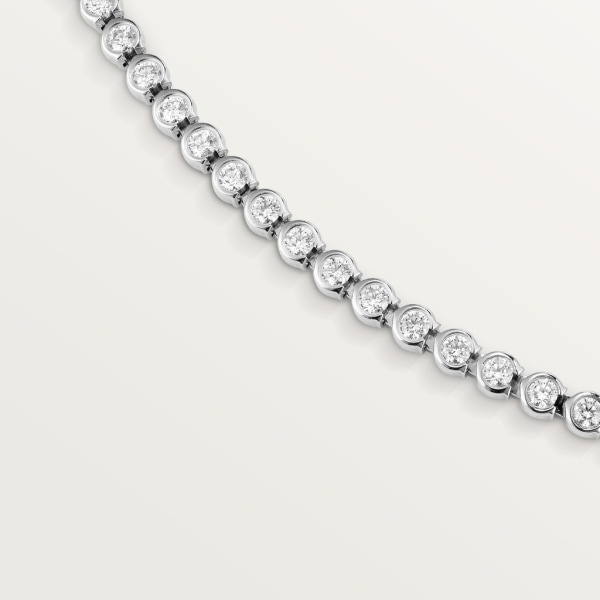 C de Cartier necklace White gold, diamonds