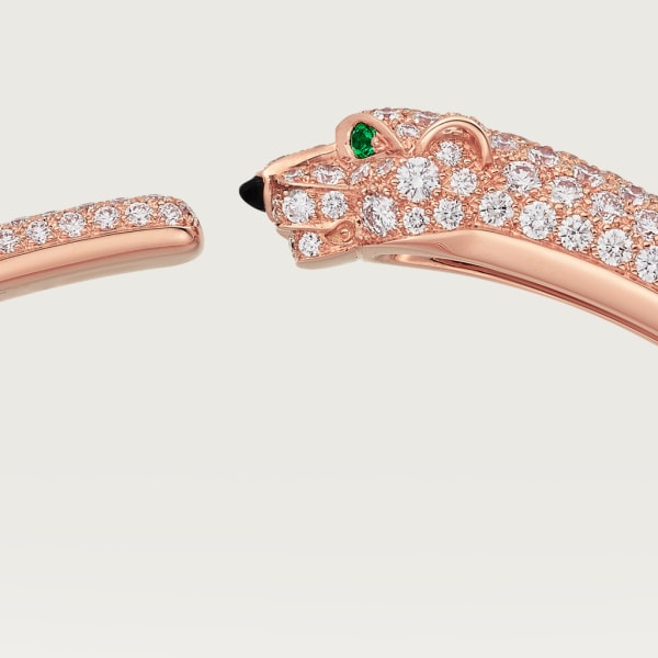 Panthère de Cartier bracelet Rose gold, onyx, emeralds, diamonds