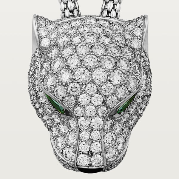 Panthère de Cartier necklace White gold, diamonds, emeralds, onyx