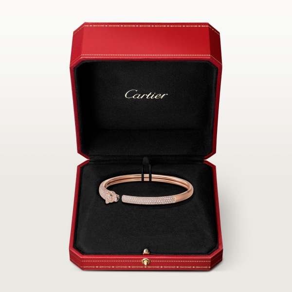 Panthère de Cartier bracelet Rose gold, onyx, emeralds, diamonds