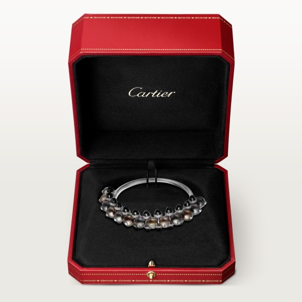 Clash de Cartier bracelet Rhodium-finish white gold, Tahiti pearls, onyx, diamonds