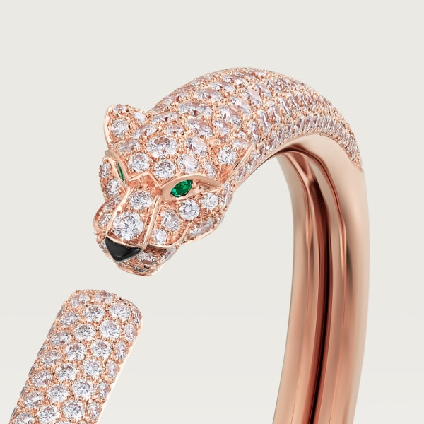 Panthère de Cartier bracelet Rose gold, onyx, emeralds, diamonds