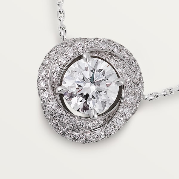 Trinity Ruban necklace White gold, diamonds