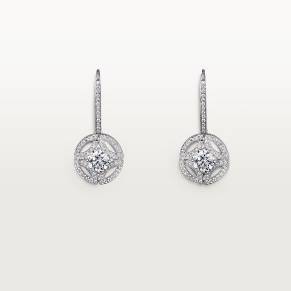 Galanterie de Cartier earrings White gold, diamonds