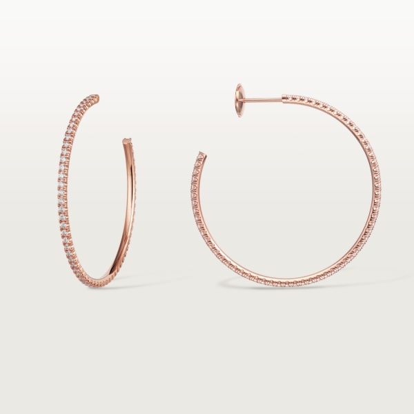 Etincelle de Cartier earrings Rose gold, diamonds