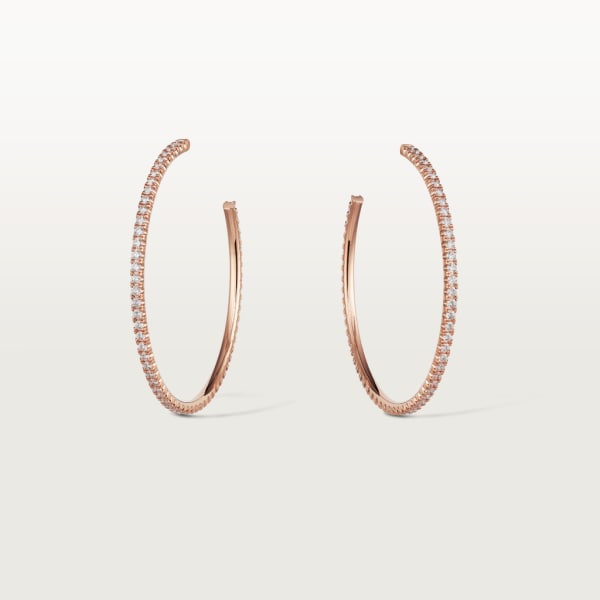 Etincelle de Cartier earrings Rose gold, diamonds