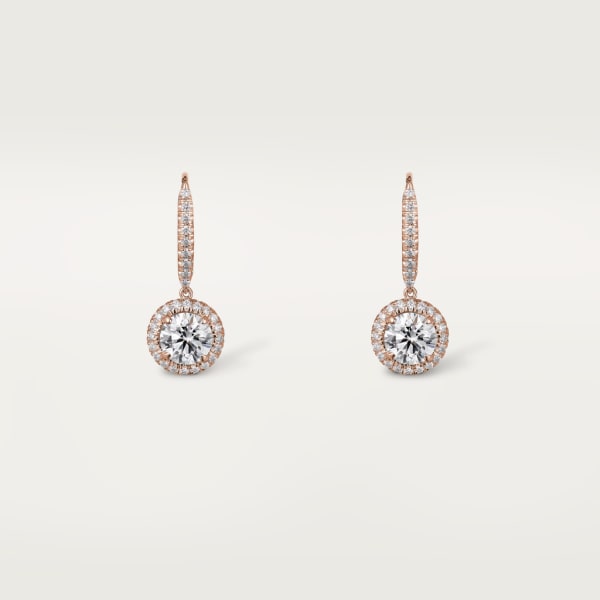 Cartier Destinée earrings Rose gold, diamonds