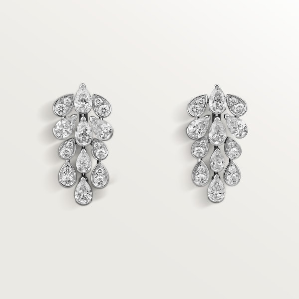 Pluie de Cartier earrings White gold, diamonds