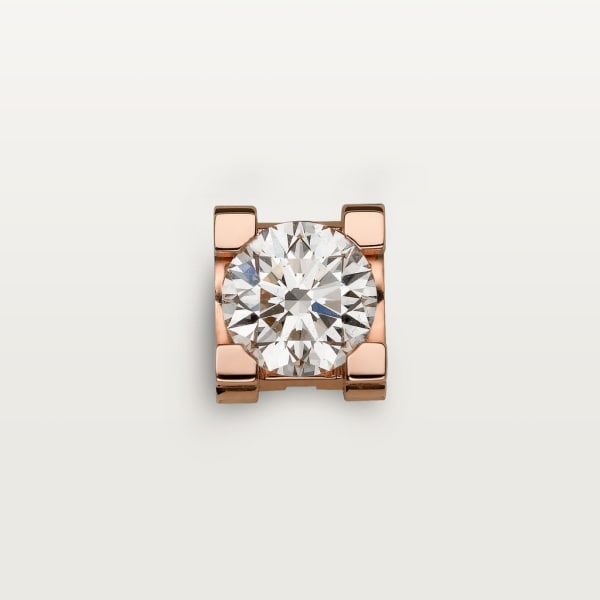 C de Cartier earrings Rose gold, diamonds