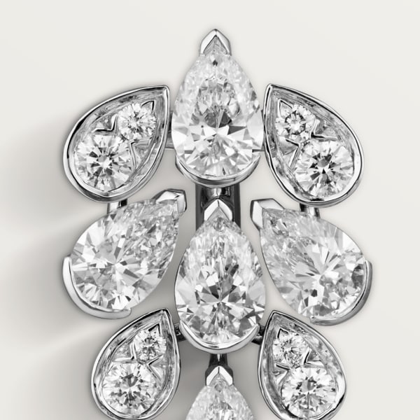 Pluie de Cartier earrings White gold, diamonds