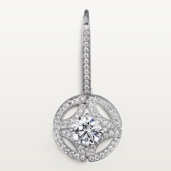 Galanterie de Cartier earrings White gold, diamonds