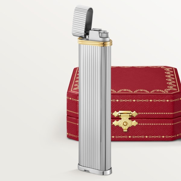 Vendôme de Cartier table lighter Cartier Vendôme table lighter with gadroon motif