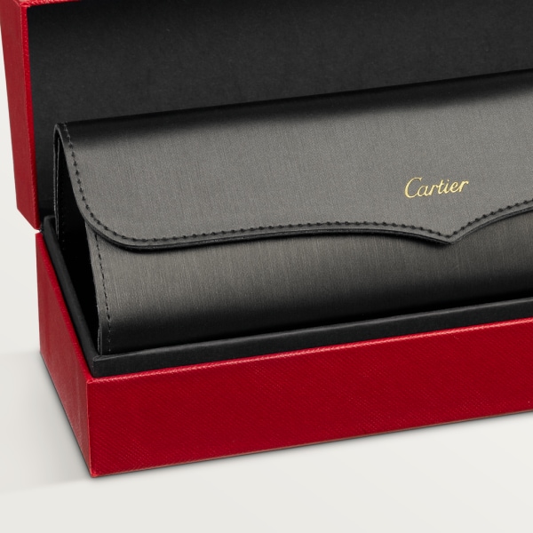 Signature C de Cartier Sunglasses Smooth golden-finish metal, graduated cyclamen lenses with golden flash