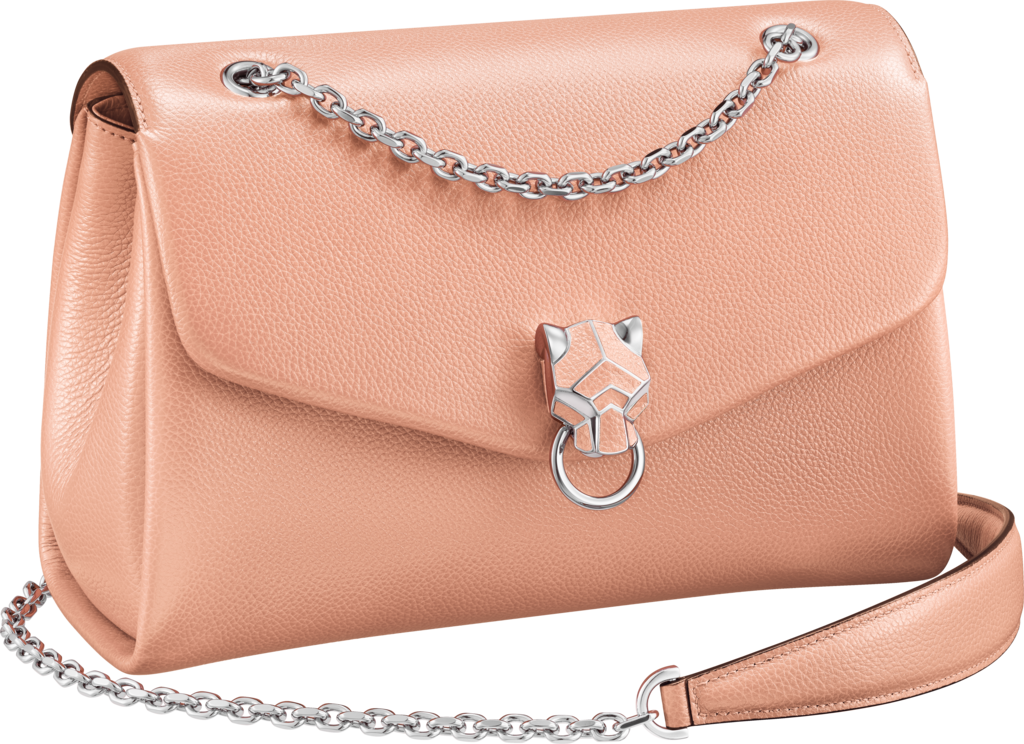 Panthère de Cartier bag, chain bagBlush calfskin, golden finish